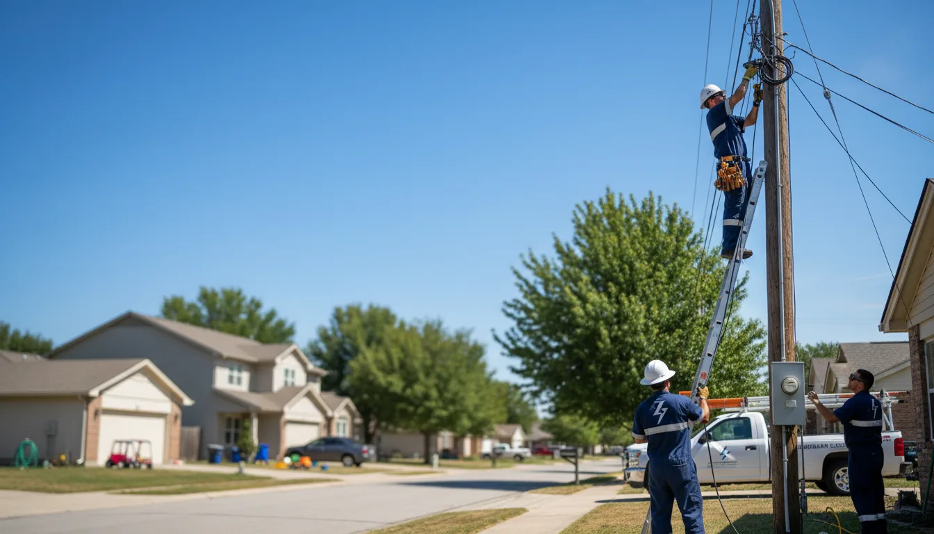 Residential electrician providing installation services in Pingree, ND
